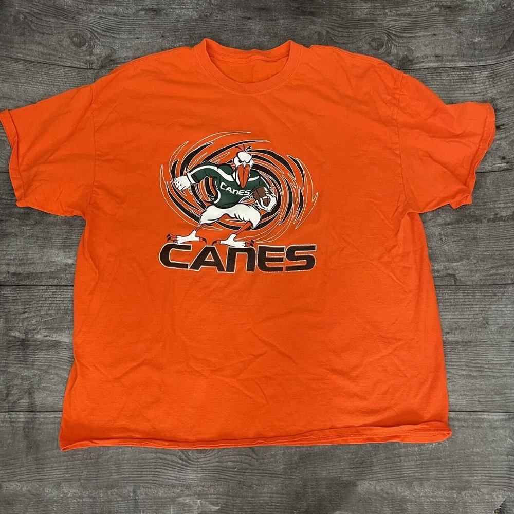 University Miami Hurricanes Canes Shirt Football SEE SIZING NOTES